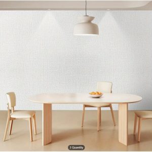 Modern Linen Peel & Stick Wallpaper - Waterproof, Moisture-Proof, Easy Apply For Living Room, Kitchen, Bedroom Decor