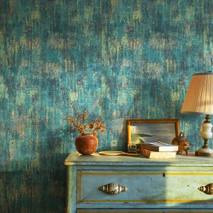 1 roll of 44 * 1200cm blue industrial style wallpaper