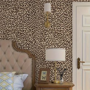 Leopard Print, Home Decoration Wallpaper, Fashion Leopard Design Wallpaper, Self-adhesive Wallpaper Furniture Renovation Luxury Wallpaper