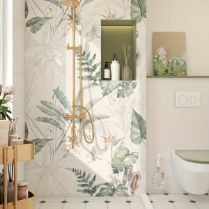 Self-Adhesive Floral Wallpaper - 17.3